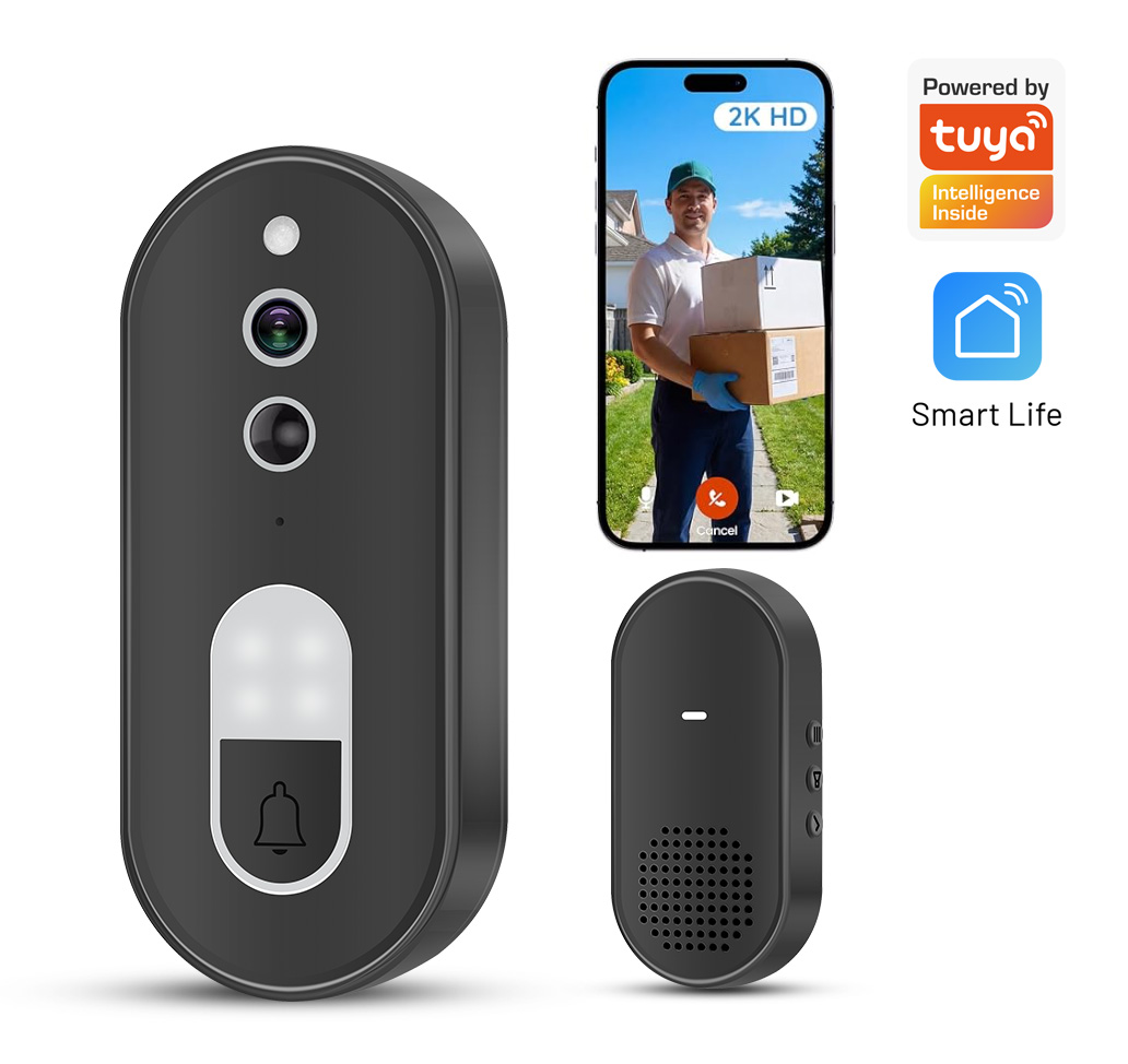 Home Security Premium - Videoportero Inalámbrico WiFi Tuya 1080P HD,