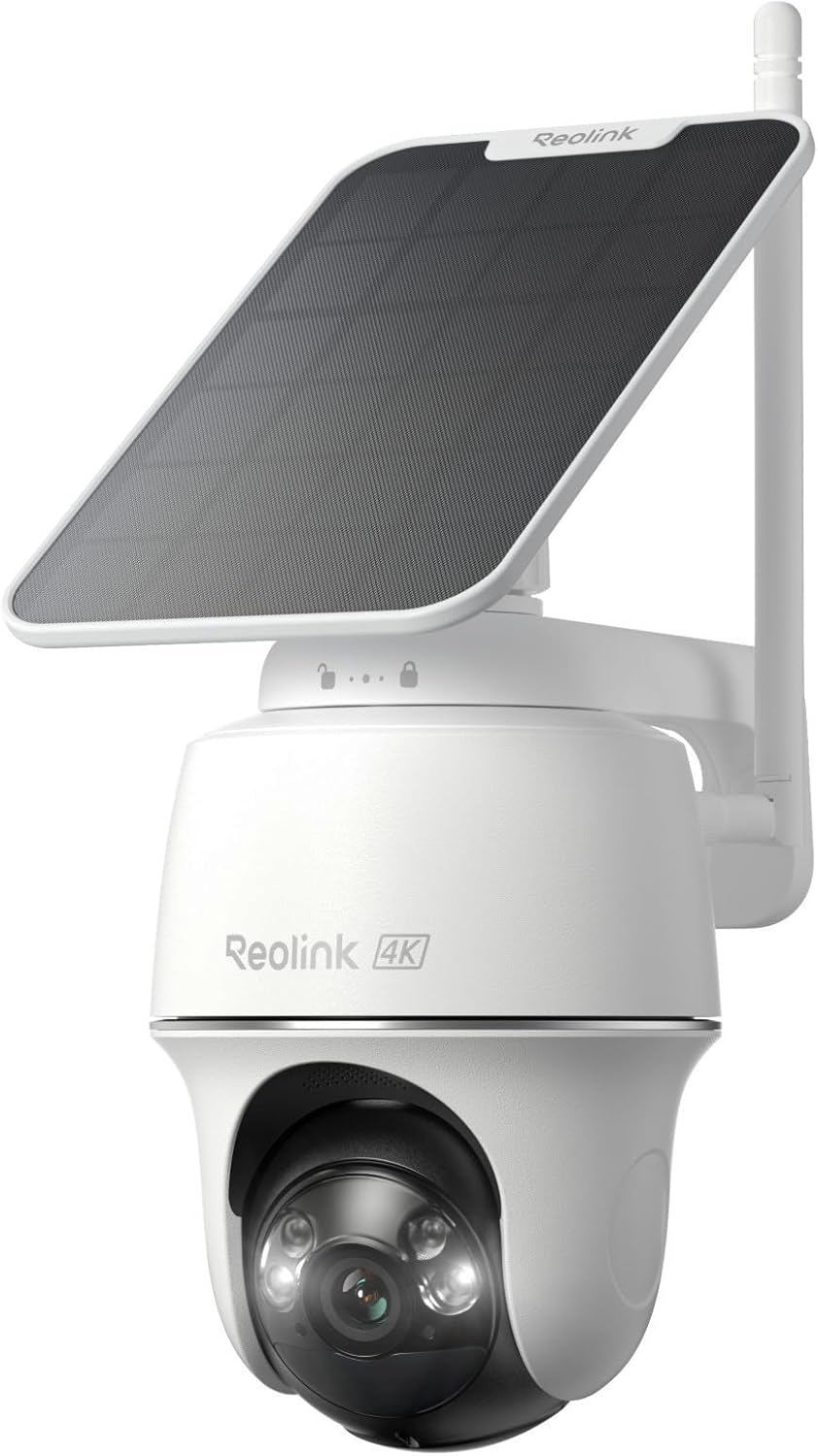 Home Security Cameras No Subscription - Cámara de Seguridad Solar 4K Inalámbrica