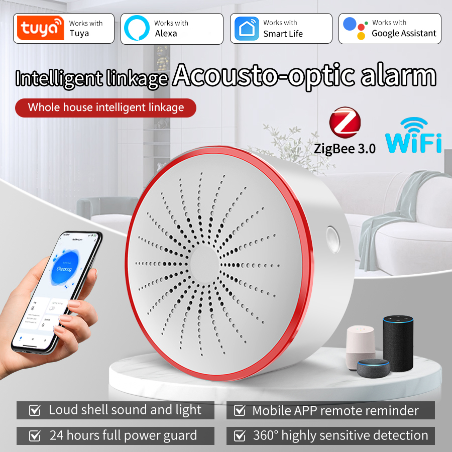 Home Security Siren - Sirena de Alarma Inteligente Tuya WiFi