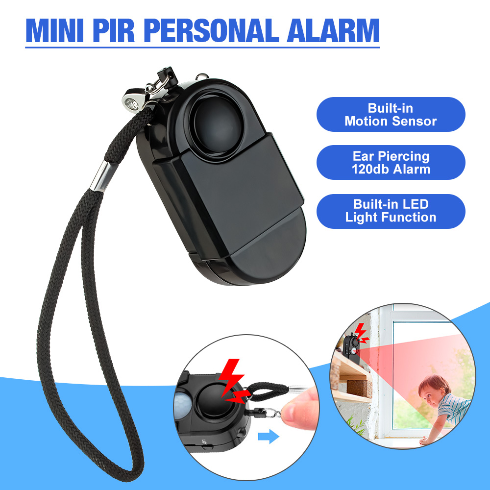 Home Security Siren - Mini alarma portátil con Detector de