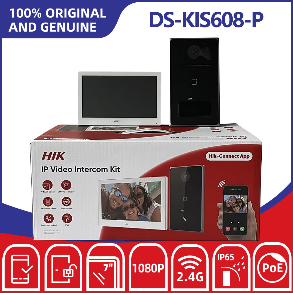 Home Security System Hikvision - Kit de Videoportero IP Hikvision DS-KIS608-P,