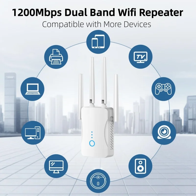 Home Security And Internet - Repetidor WiFi de Doble Banda de