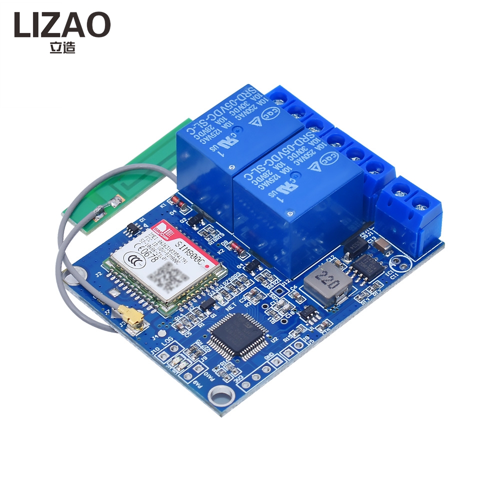 Home Security Using Gsm - LIZAO Módulo de Relé Controlador GSM