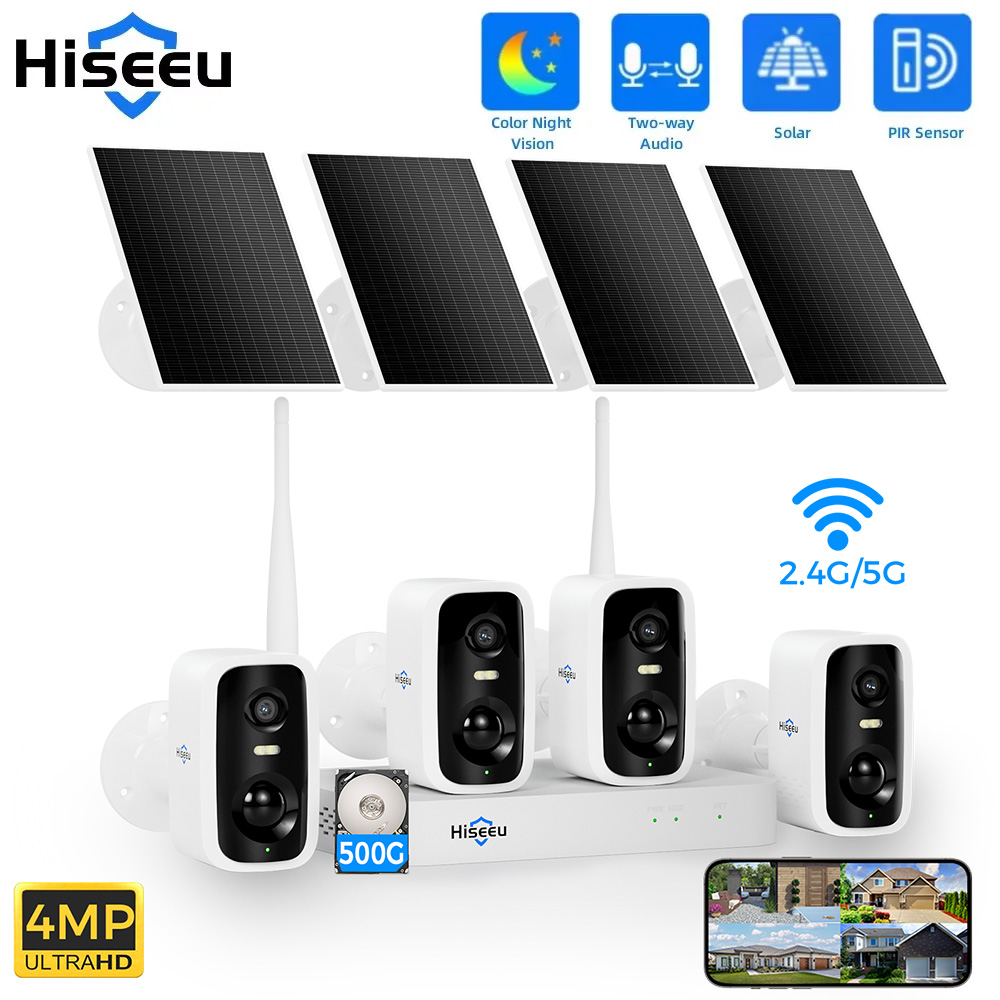 Home Security Premium - Hiseeu 10CH NVR 4MP WiFi cámara