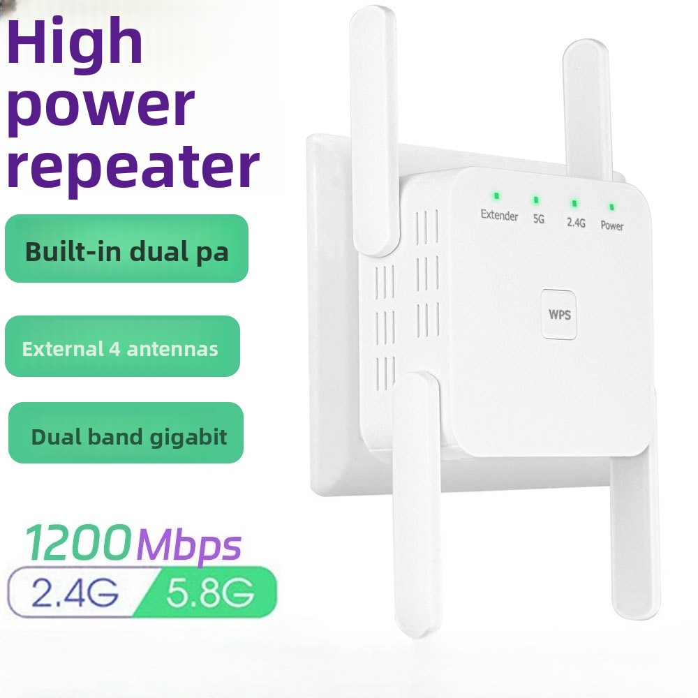 Home Security And Internet - Repetidor WiFi de 5 GHz AC1200,
