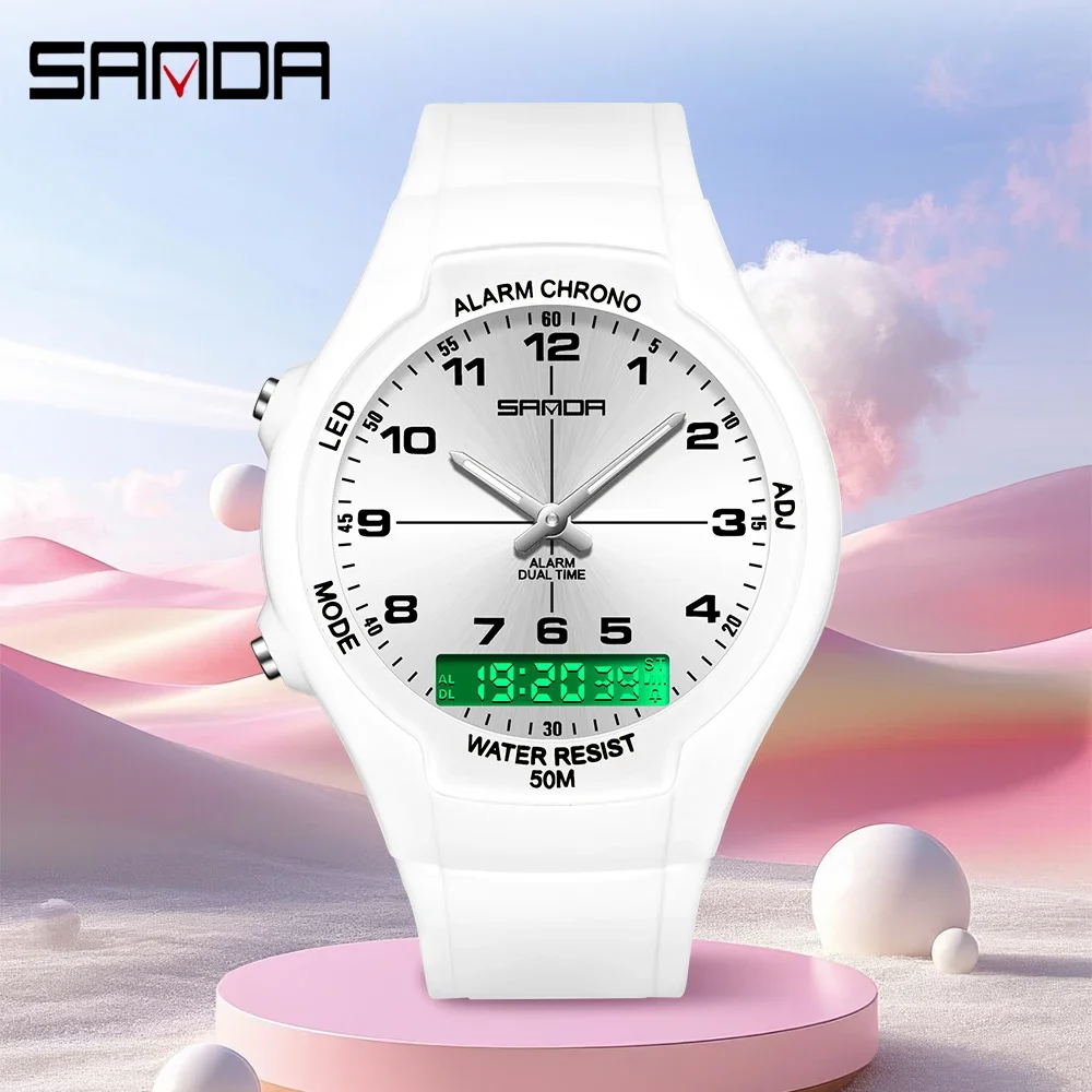 Home Security Electronics - Reloj SANDA Nuevo 6320, de Cuarzo,