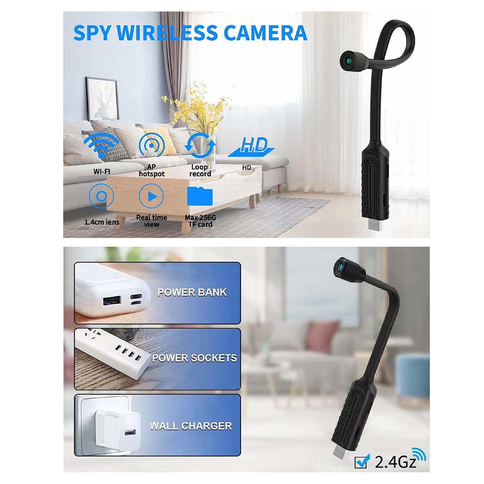 Minicámara de seguridad inalám - Home Security Premium reseña y precio