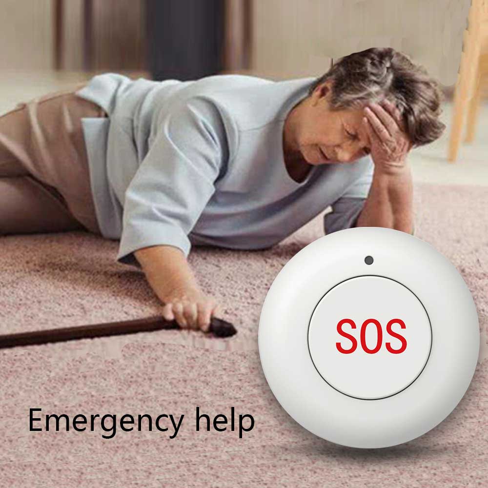 Botón SOS inalámbrico para pue - Home Security Siren reseña y precio