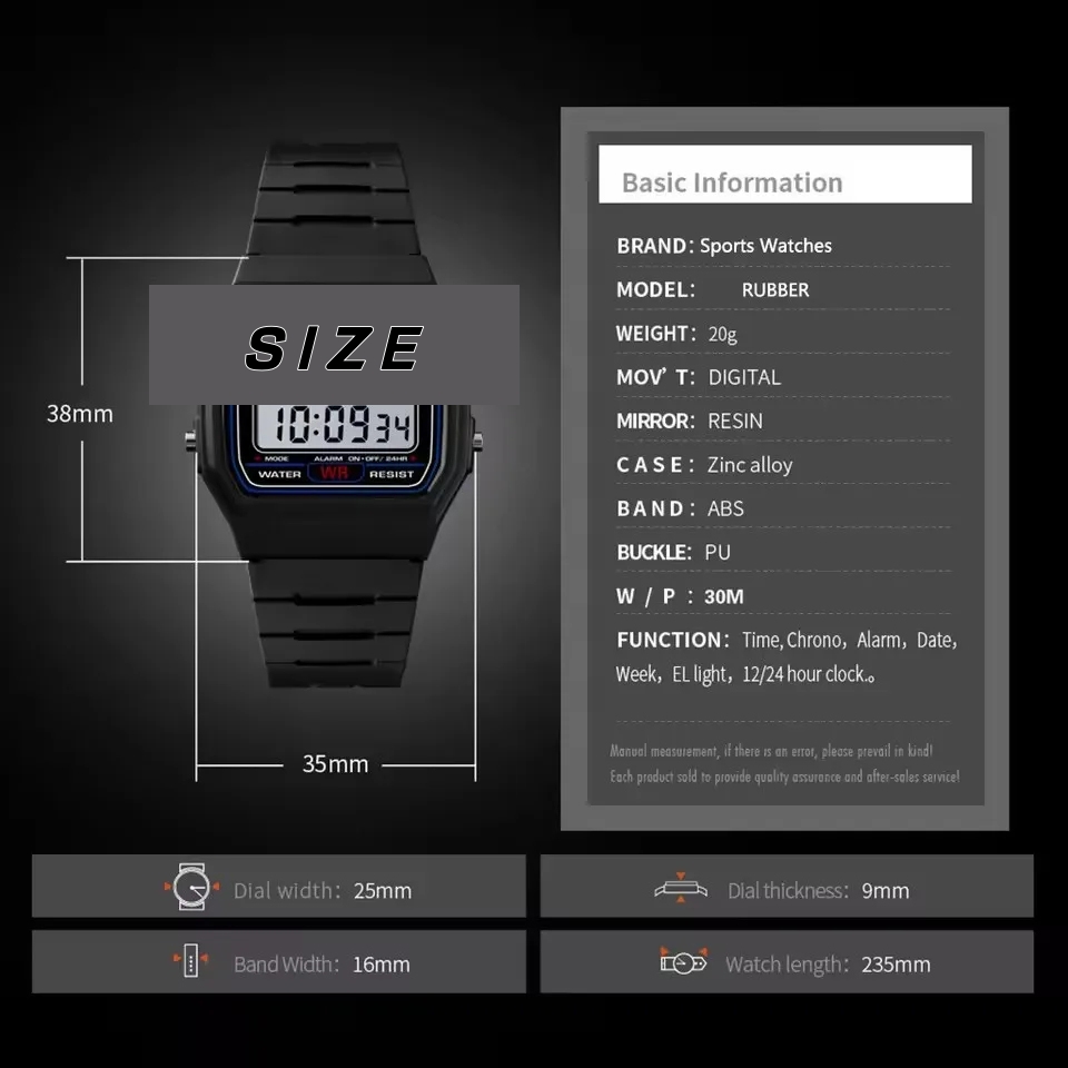 Relojes digitales LED deportiv - Home Security Electronics reseña y precio