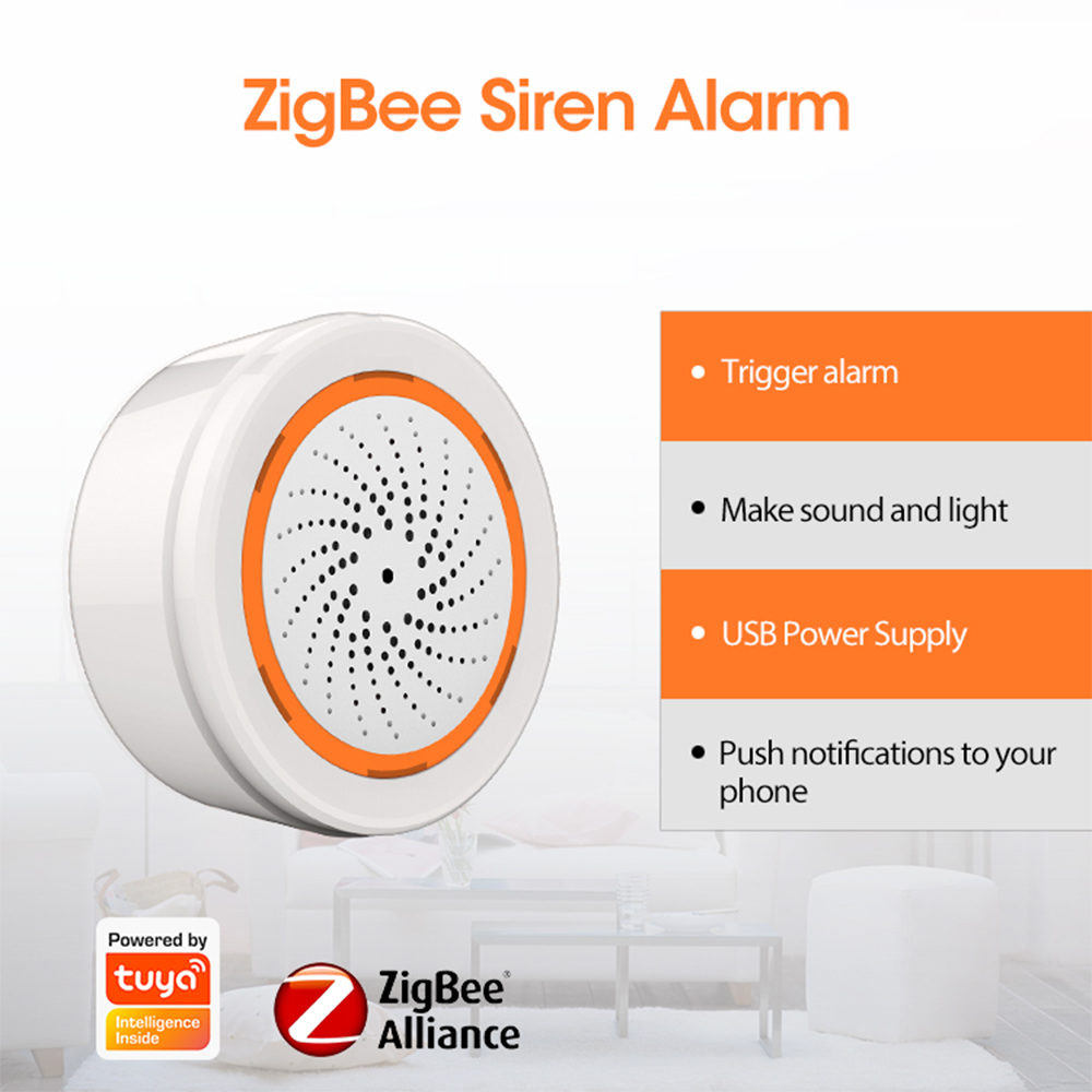 Coolcam-alarma de sirena intel - Home Security Siren reseña y precio