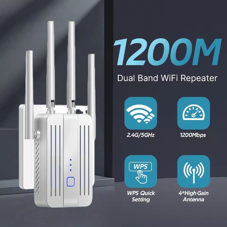 Repetidor WiFi 1200Mbps extens - Home Security And Internet reseña y precio