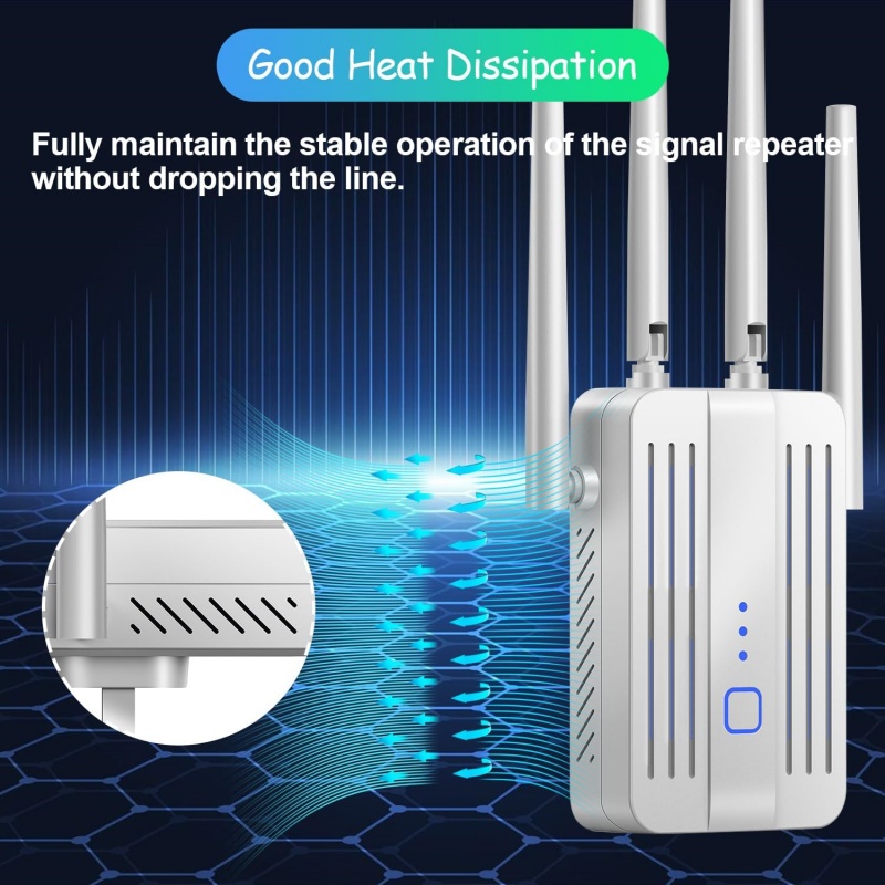 Extensor repetidor WiFi 1200Mb - Home Security And Internet reseña y precio