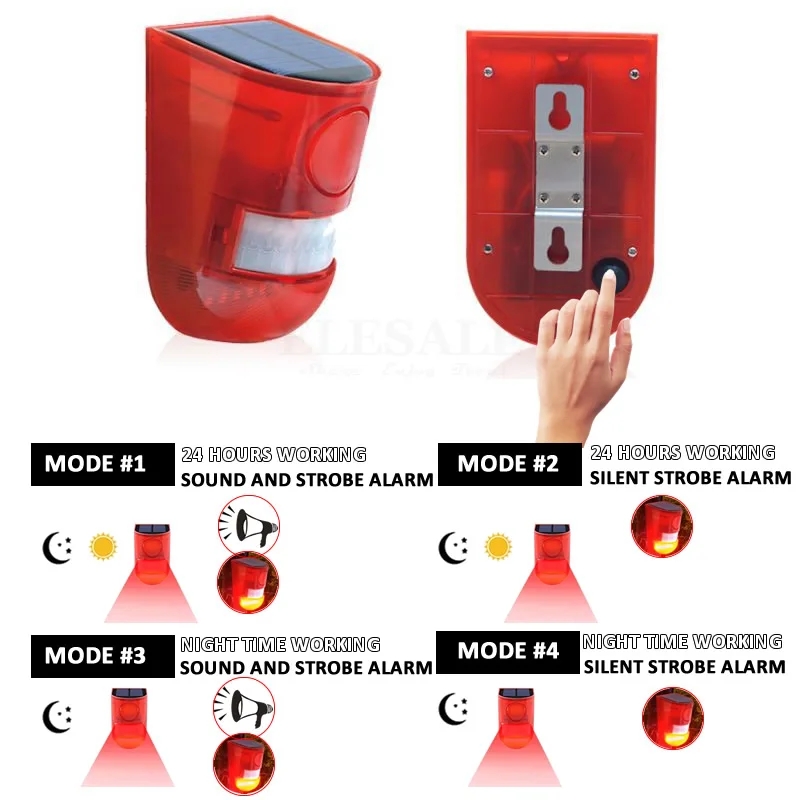 Luz de Alarma Solar Impermeabl - Home Security Siren reseña y precio