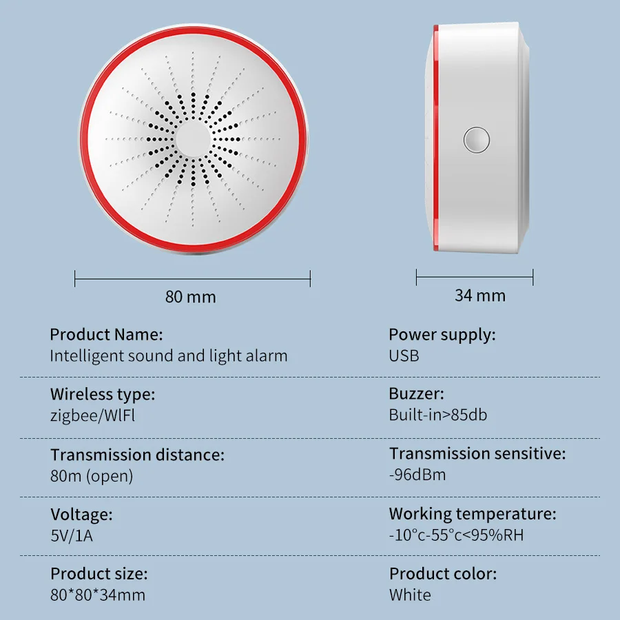 Sirena de Alarma Inteligente T - Home Security Siren reseña y precio