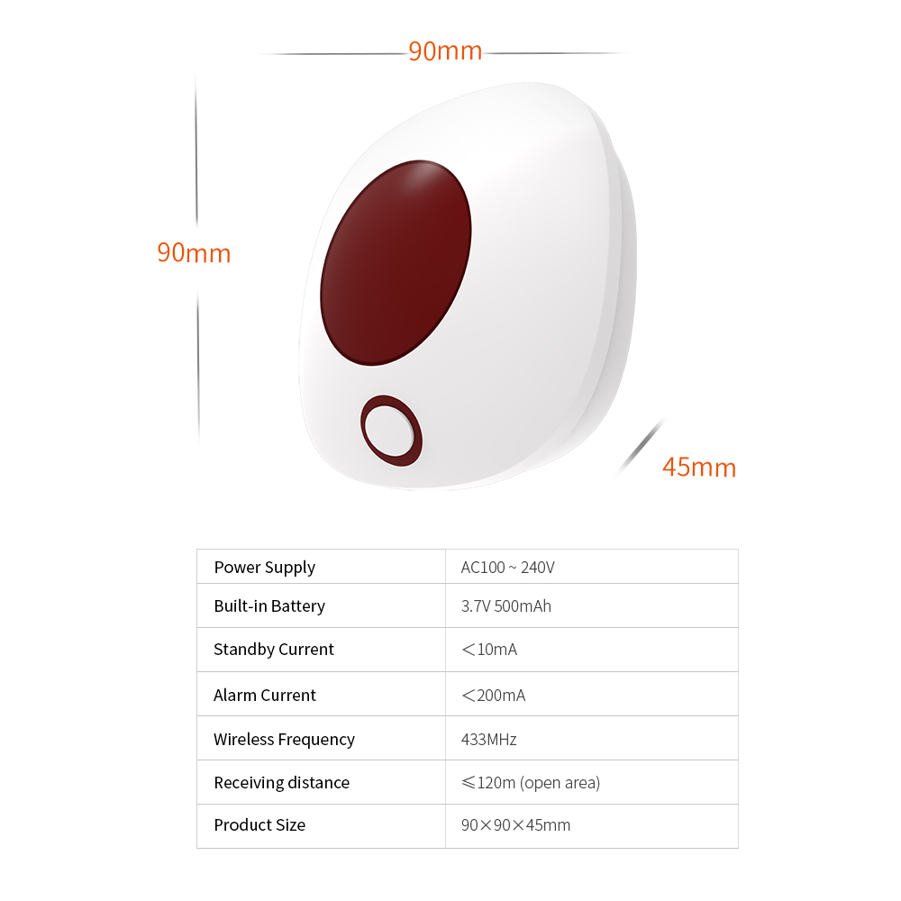 Staniot-sirena inalámbrica par - Home Security Siren reseña y precio