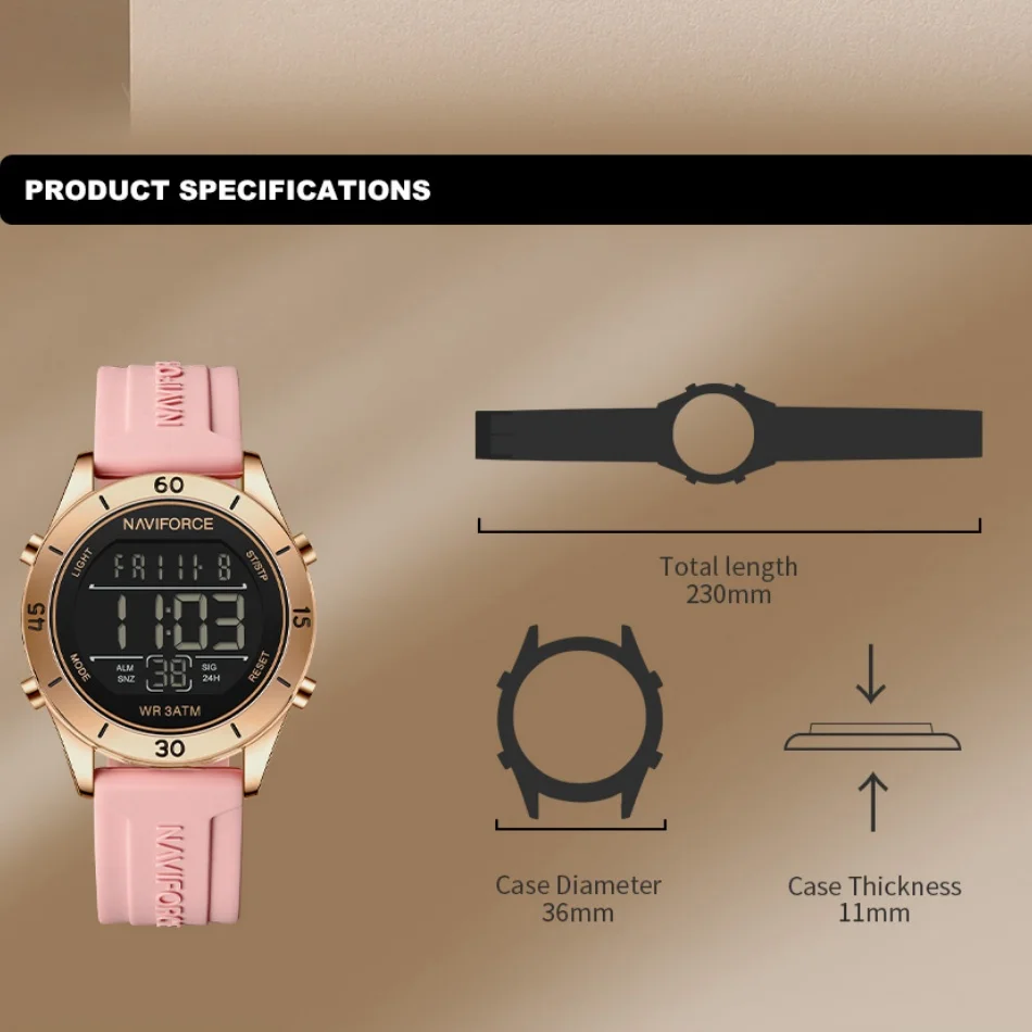 Reloj NAVIFORCE para mujer, mo - Home Security Electronics reseña y precio