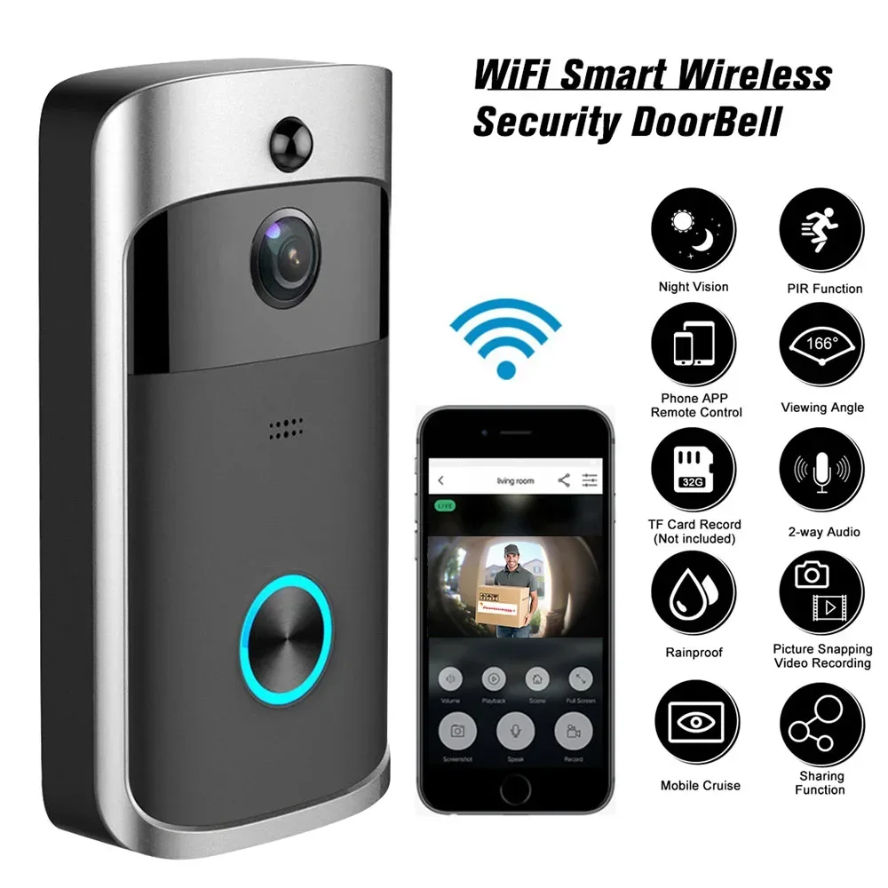 Timbre inalámbrico WIFI para e - Home Security Premium reseña y precio