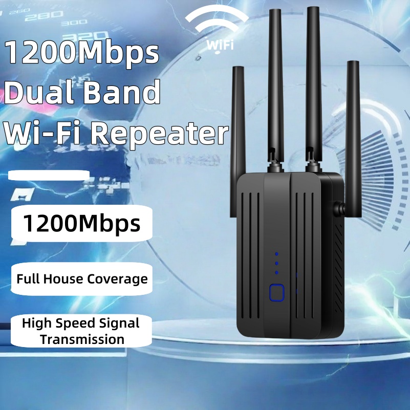 Extensor repetidor WiFi 1200Mb - Home Security And Internet reseña y precio