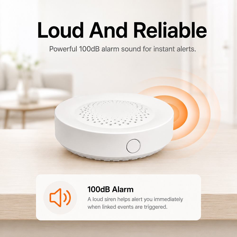 Alarma con Sirena Tuya Zigbee  - Home Security Siren reseña y precio