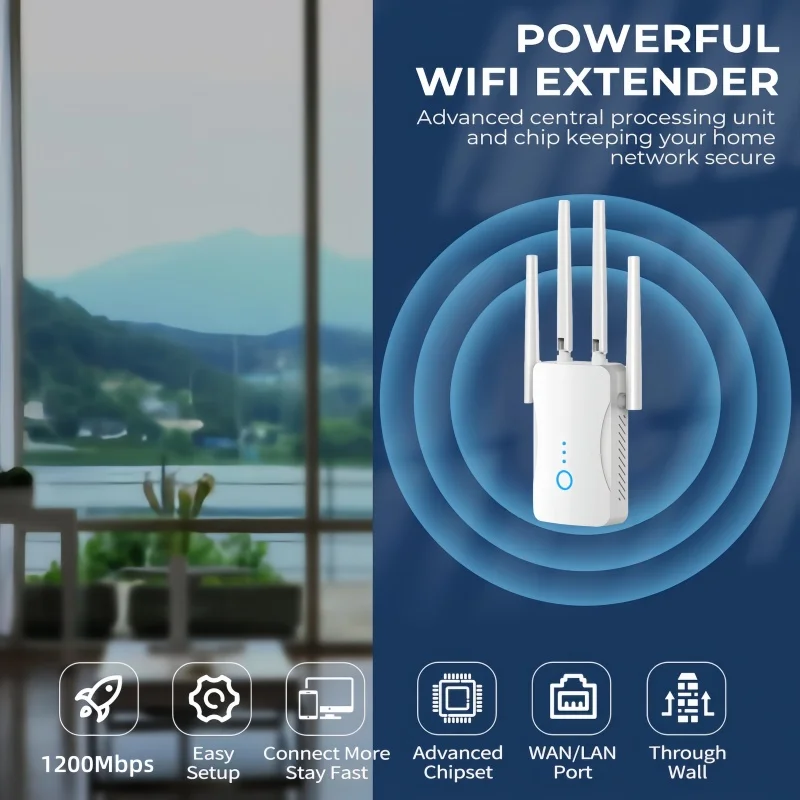 Repetidor WiFi de doble banda, - Home Security And Internet reseña y precio