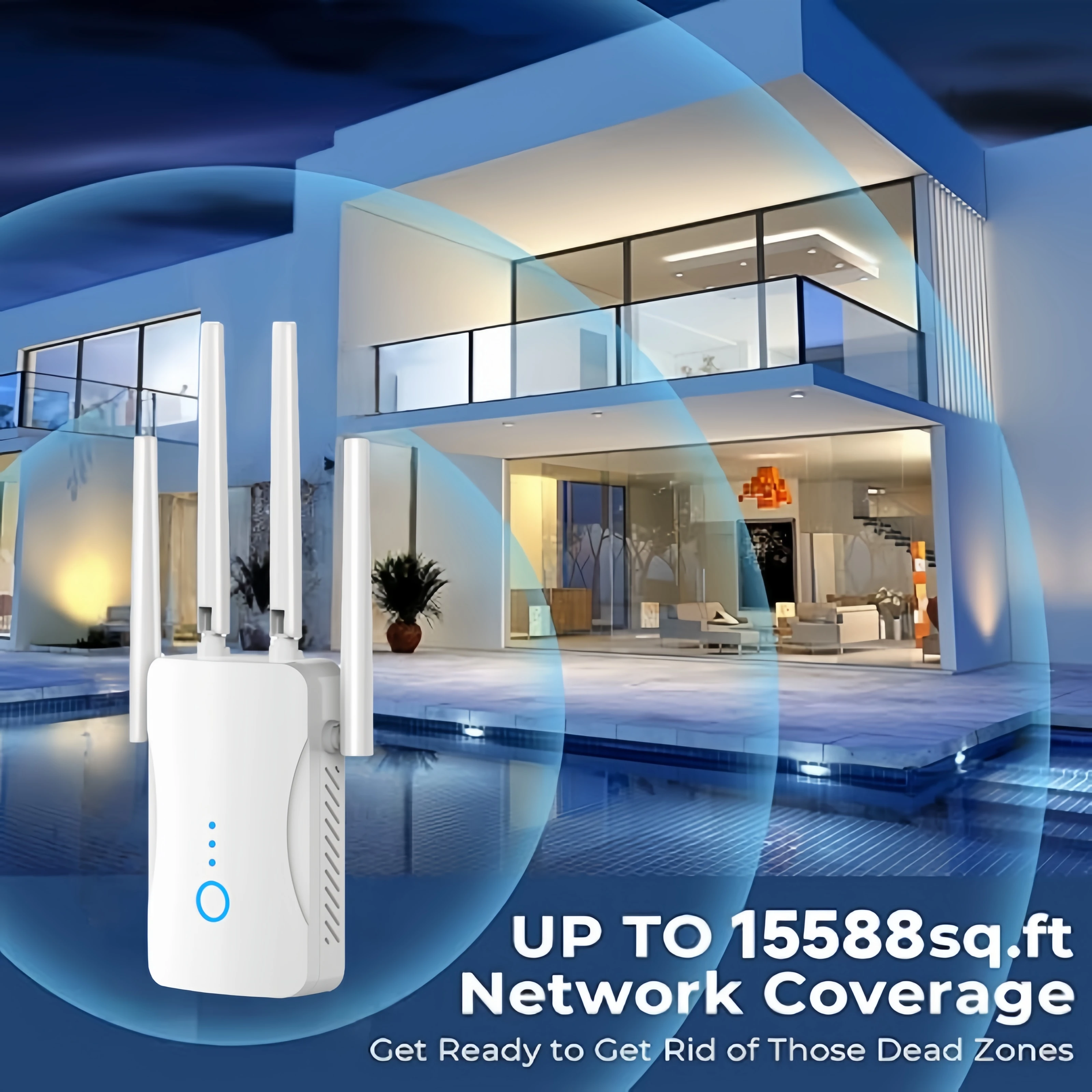 Repetidor WiFi de doble banda, - Home Security And Internet reseña y precio