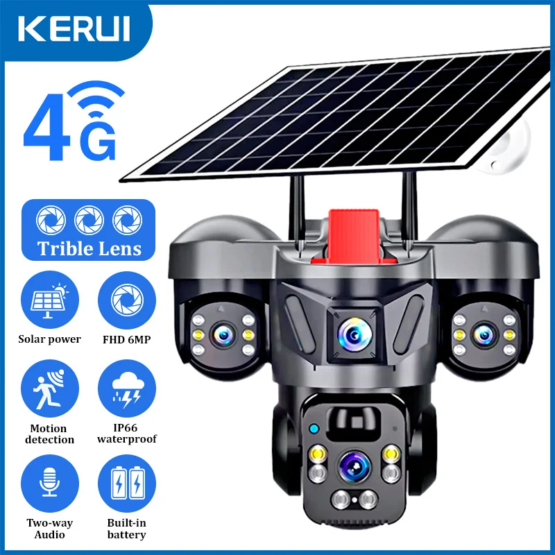 KERUI-cámara PTZ para exterior - Home Security Battery reseña y precio